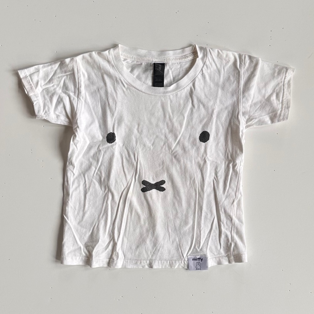 Miffy White Graphic Short Sleeve T-Shirt – Size XS